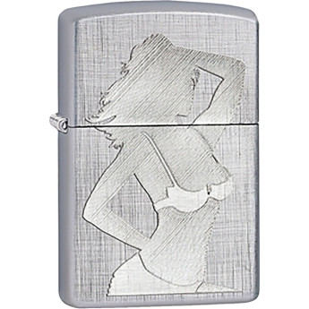Zippo Classic 28680 — матовая стальная зажигалка